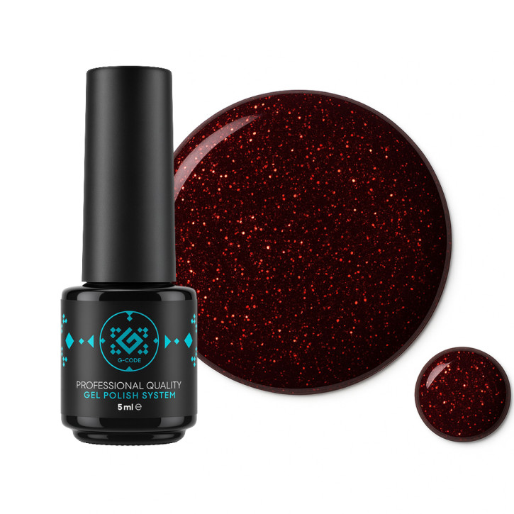 Reflective Gel Polish G-Code — світловідбиваючий гель-лак з мерехтливим ефектом #2